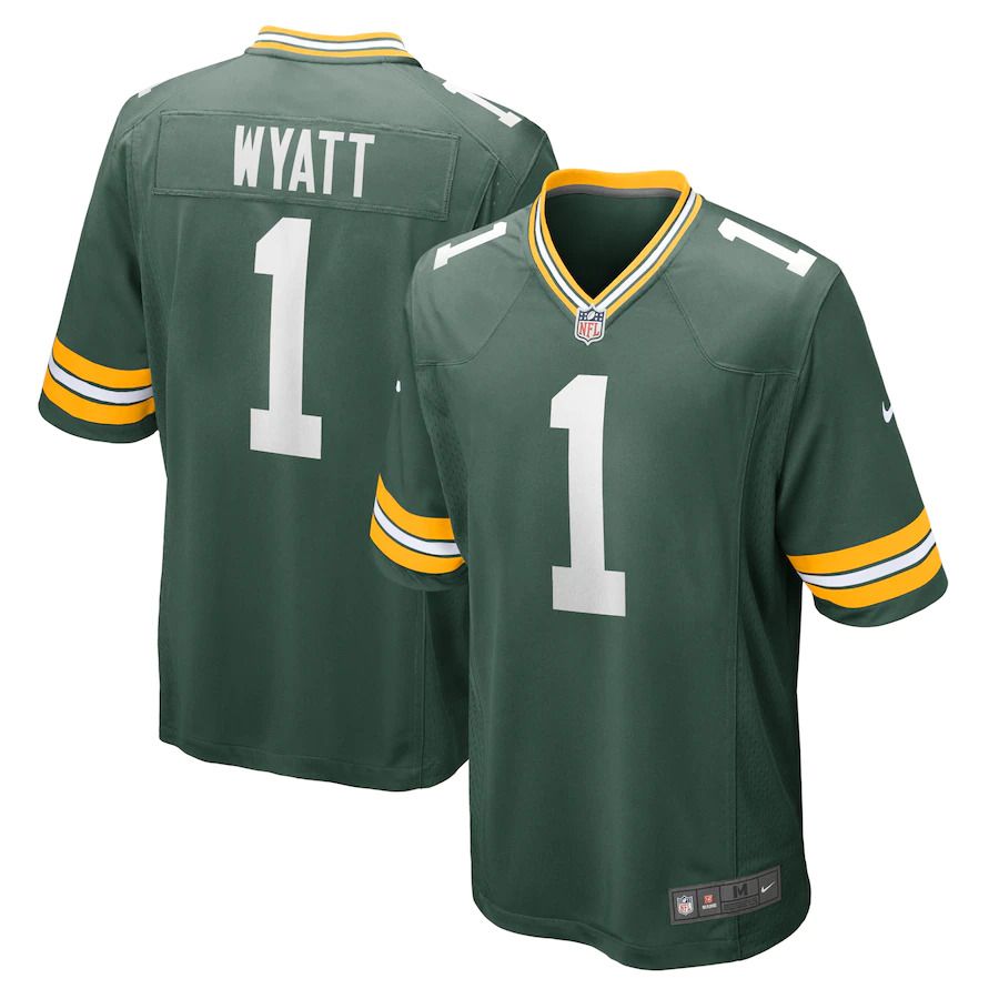Cheap Men Green Bay Packers 1 Devonte Wyatt Nike Green 2022 NFL Draft First Round Pick Player Game Jersey
